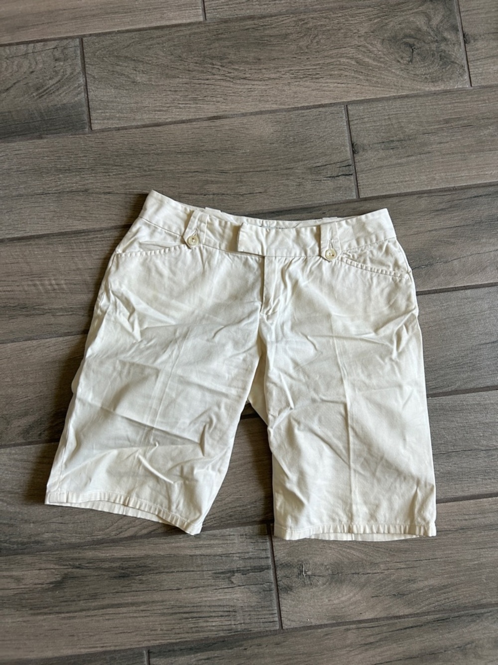 Banana Republic Cream Bermuda Shorts